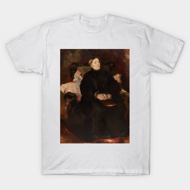 Portrait of a Lady by Adolphe Monticelli T-Shirt by Classic Art Stall